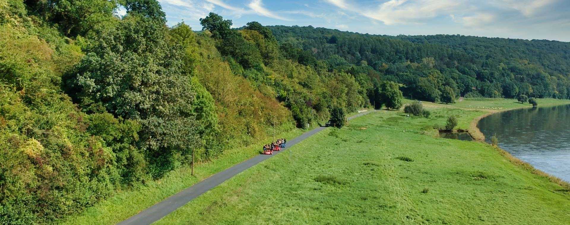 ConferenceBikes auf dem Weserradweg
